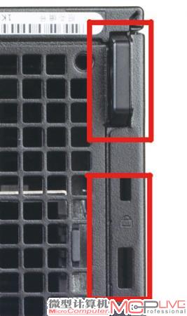 商用台式电脑提供了双保险的安全锁结构