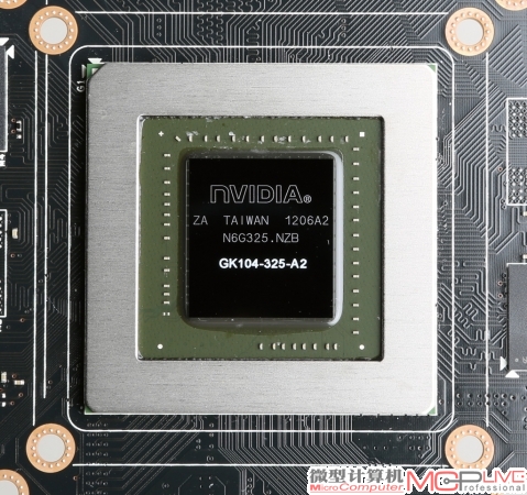 编号为GK104-325-A2的开普勒架构GK104 GPU，核心面积为294mm2。