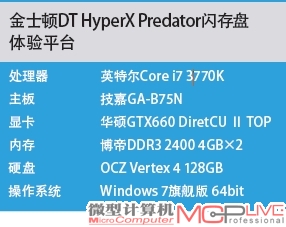 金士顿DT HyperX Predator闪存盘体验平台