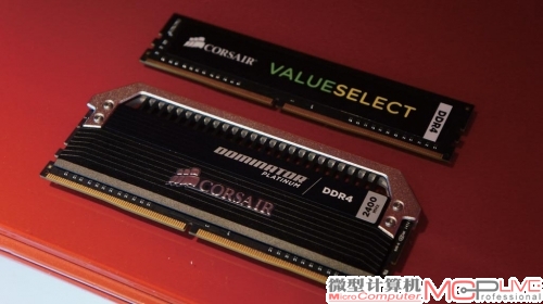 目前已经有厂商展示了DDR4内存，注意看金手指部分不是直线。