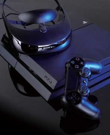 索尼PS4游戏主机与T3W头戴显示设备