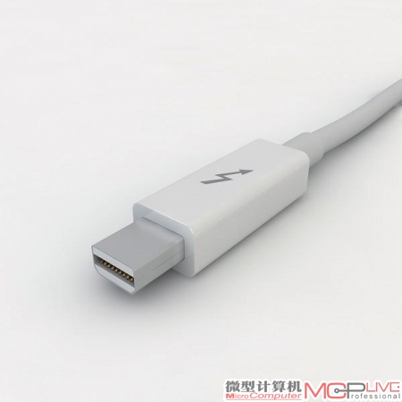 苹果的雷电接口其实是一种复合型的Mini DisplayPort接口